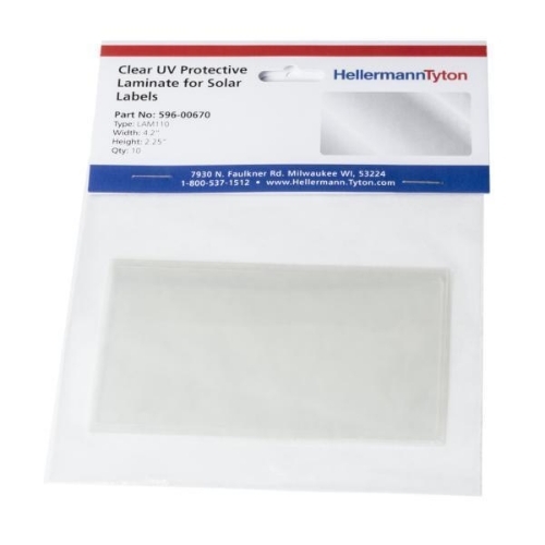 DECAL CLEAR PROTECTOR FOR INFO LABELS 10-PACK 4.2IN X 2.25IN CLEAR