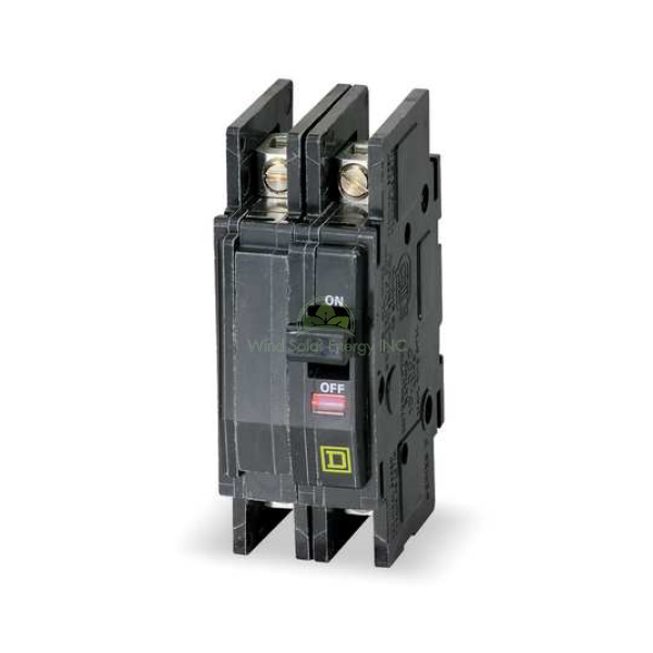 CIRCUIT BREAKER, QOU, 70A, 120/240VAC / 48VDC MAX, 2-POLE, SQUARE D, SURFACE OR DIN MNT, 1.5IN, QOU270