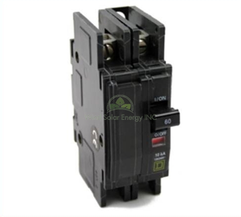 CIRCUIT BREAKER, QOU, 40A, 120/240VAC / 48VDC MAX, 2-POLE, SQUARE D, SURFACE OR DIN MNT, 1.5IN, QOU240