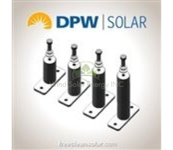 DPW, POWER RAIL POST 3IN, MILL FINISH AL, CLEAR, DP-PRM-EP3