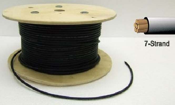 WIRE, COPPER, RHW-2, PV WIRE AND 10AWG BLACK 1000V, 500 FT ROLL