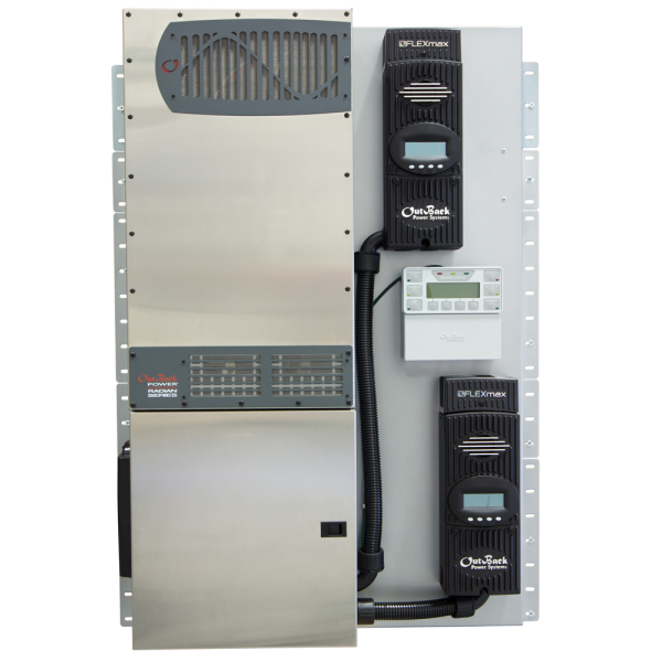 OUTBACK, FPR-8048A, 8.0 KW, 48 VDC, PRE-WIRED POWER PANEL, 120/240 VAC, 60 HZ, DUAL FM80